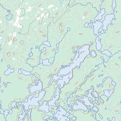 Natural Resources Canada Dufferin Lake, SK (074G05 Toporama) digital map
