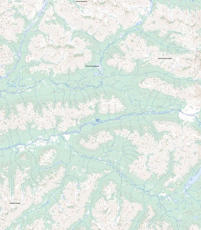 Natural Resources Canada Duo Creek, YT (106C08 Toporama) digital map
