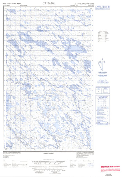 Natural Resources Canada East, NL (013D11_E CanMatrix) digital map
