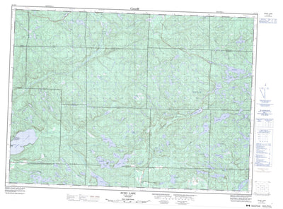 Natural Resources Canada Echo Lake, ON (041J12 CanMatrix) digital map