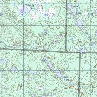 Natural Resources Canada Echo Lake, ON (041J12 CanMatrix) digital map
