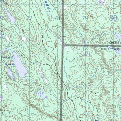 Natural Resources Canada Echo Lake, ON (041J12 CanMatrix) digital map