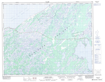 Natural Resources Canada Eddies Cove, NL (012P08 CanMatrix) digital map
