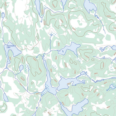 Natural Resources Canada Eden Lake, MB (064C09 Toporama) digital map