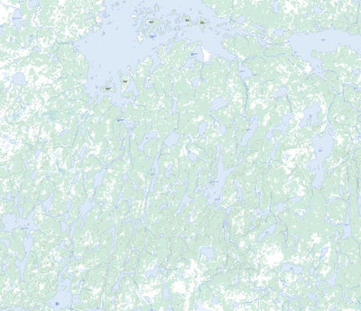 Natural Resources Canada Edmund Lake, MB (053K11 Toporama) digital map