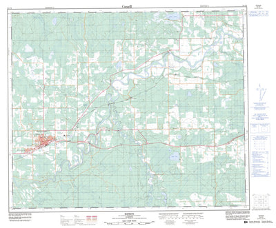 Natural Resources Canada Edson, AB (083F09 CanMatrix) digital map