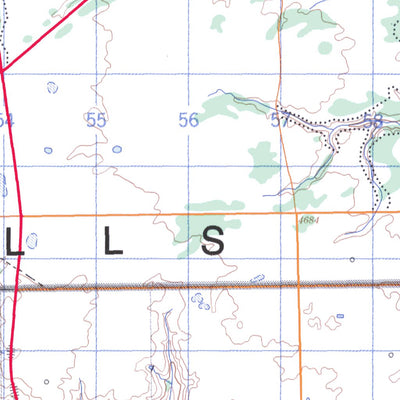 Natural Resources Canada Elkwater Lake, AB (072E09 CanMatrix) digital map