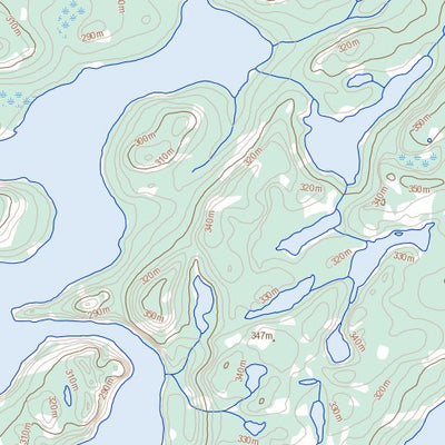 Natural Resources Canada Ellington Lake, NT (086F03 Toporama) digital map