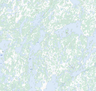 Natural Resources Canada Engen Lake, MB (064K04 Toporama) digital map