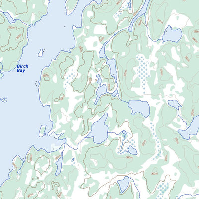 Natural Resources Canada Engen Lake, MB (064K04 Toporama) digital map