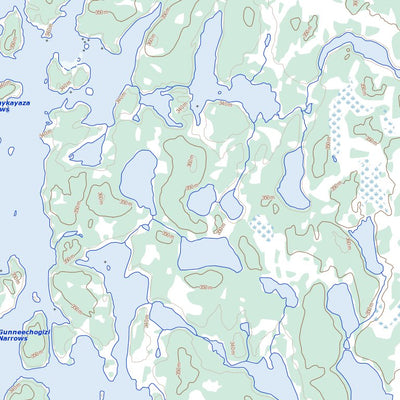 Natural Resources Canada Engen Lake, MB (064K04 Toporama) digital map