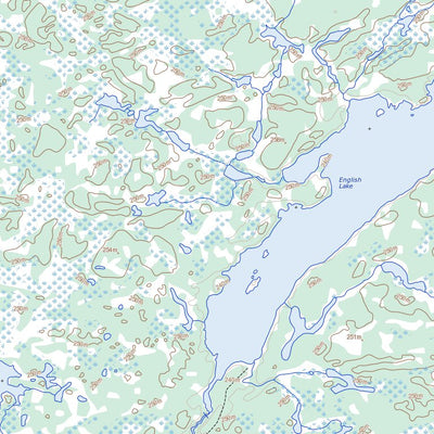 Natural Resources Canada English Brook, MB (062P01 Toporama) digital map