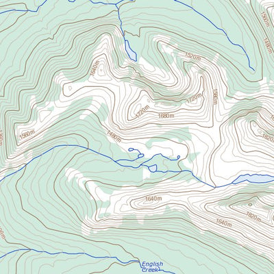 Natural Resources Canada English Creek, YT (105C08 Toporama) digital map