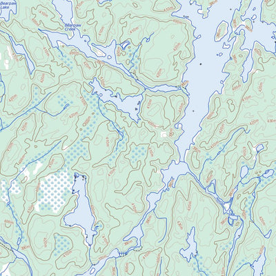 Natural Resources Canada Entwine Lake (052F02 Toporama) digital map