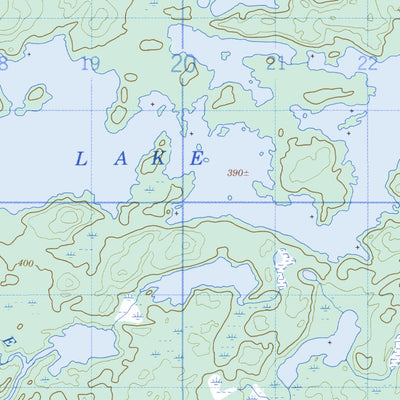 Natural Resources Canada Entwine Lake, ON (052F02 CanMatrix) digital map