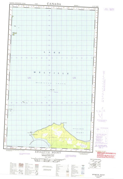 Natural Resources Canada Epinette Point West, NL (013G12_W CanMatrix) digital map