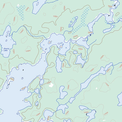 Natural Resources Canada Esnagami Lake, ON (042L07 Toporama) digital map