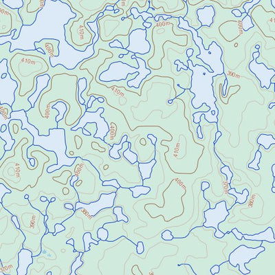 Natural Resources Canada Estabrook Lake, NT (096O13 Toporama) digital map