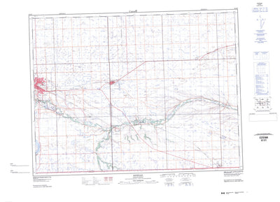 Natural Resources Canada Estevan, SK (062E02 CanMatrix) digital map