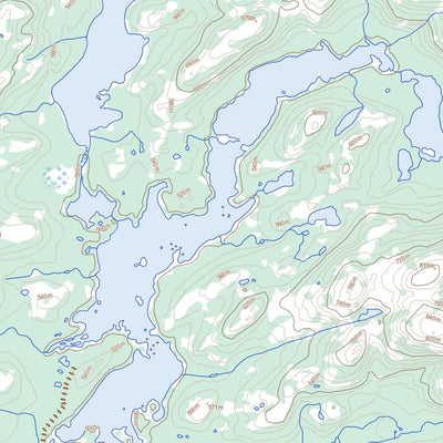 Natural Resources Canada Etagaulet River, NL (013G10 Toporama) digital map