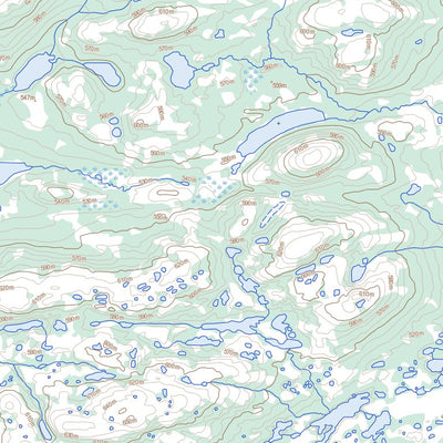 Natural Resources Canada Ethyl Lake, NL (013L13 Toporama) digital map