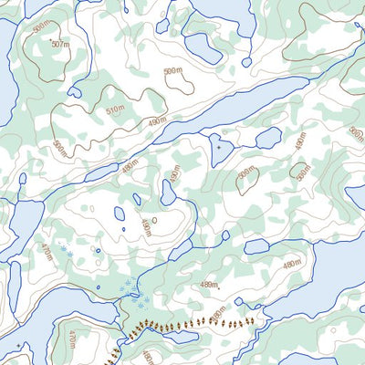 Natural Resources Canada Exeter Lake, NT (076D15 Toporama) digital map