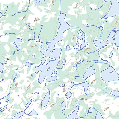 Natural Resources Canada Fabien Lake, NT (075J13 Toporama) digital map