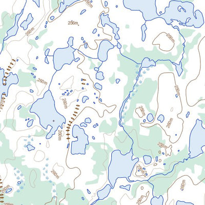 Natural Resources Canada Fallis Lake, MB (064P06 Toporama) digital map
