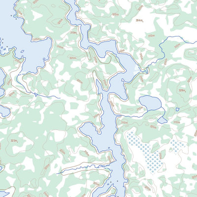 Natural Resources Canada Family Lake, MB (052M14 Toporama) digital map