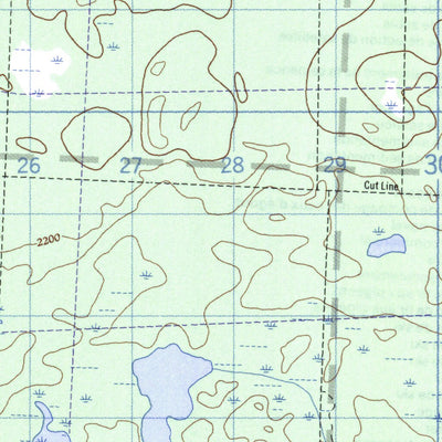 Natural Resources Canada Fawcett Lake, AB (083P05 CanMatrix) digital map