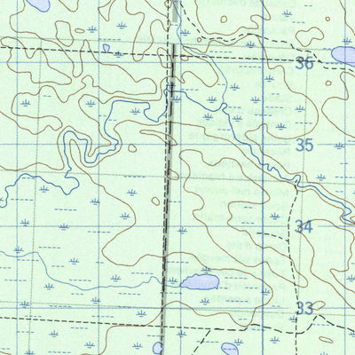 Natural Resources Canada Fawcett Lake, AB (083P05 CanMatrix) digital map