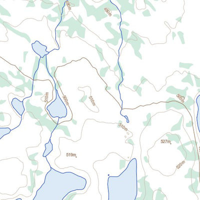 Natural Resources Canada Fingers Lake, NU (076E11 Toporama) digital map
