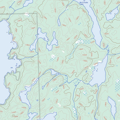 Natural Resources Canada Finlayson Lake, SK (064D07 Toporama) digital map