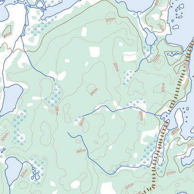 Natural Resources Canada Finner Lake, MB (064N08 Toporama) digital map