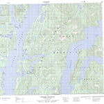 Natural Resources Canada Fisher Channel, BC (093D04 CanMatrix) digital map