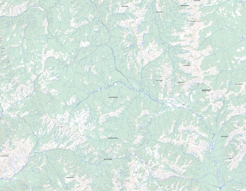 Flathead Ridge, AB (082G07 Toporama) Map by Natural Resources Canada ...
