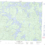 Natural Resources Canada Flatrock Lake, MB (063N10 CanMatrix) digital map