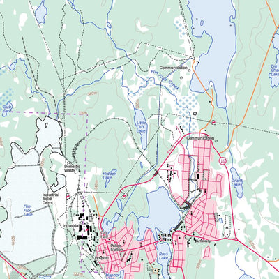 Natural Resources Canada Flin Flon, MB (063K13 Toporama) digital map