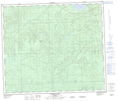 Natural Resources Canada Florida Lake, AB (083O02 CanMatrix) digital map