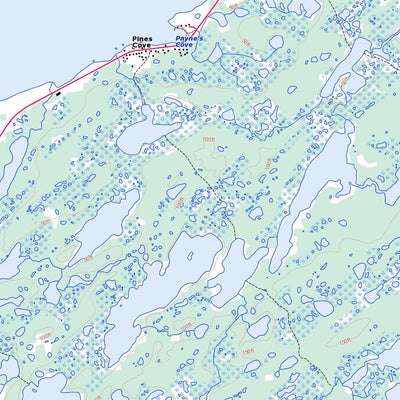 Natural Resources Canada Flower's Cove, NL (012P07 Toporama) digital map
