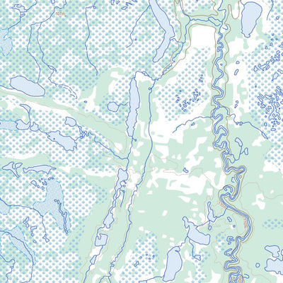 Natural Resources Canada Forsberg Lake, MB (054B08 Toporama) digital map