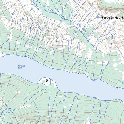 Natural Resources Canada Fortress Lake, AB (083C05 Toporama) digital map