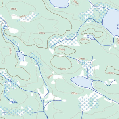 Natural Resources Canada Frame Lake, MB (064J16 Toporama) digital map