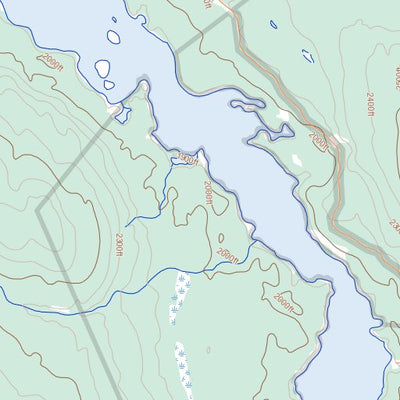 Natural Resources Canada Frenchman Lake, YT (105L04 Toporama) digital map
