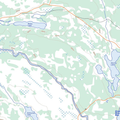 Natural Resources Canada Garner Lake, MB (052L14 Toporama) digital map