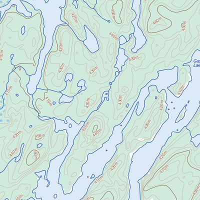 Natural Resources Canada Gaste Lake, NT (074P15 Toporama) digital map