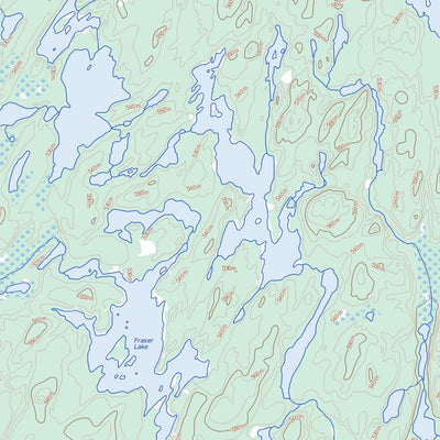Natural Resources Canada George Lake, SK (074B01 Toporama) digital map