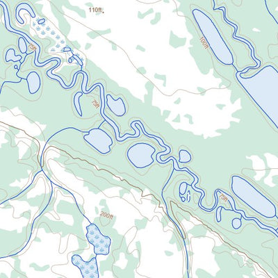 Natural Resources Canada Gillis River, NT (106I12 Toporama) digital map