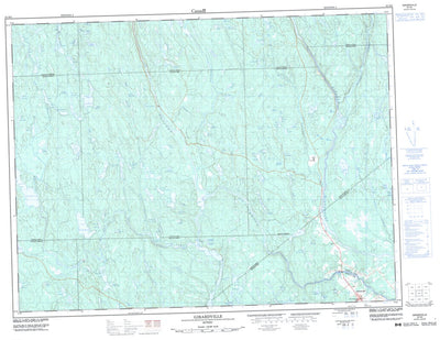 Natural Resources Canada Girardville, QC (032H02 CanMatrix) digital map