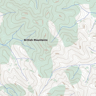 Natural Resources Canada Glacier Creek, YT (117D04 Toporama) digital map